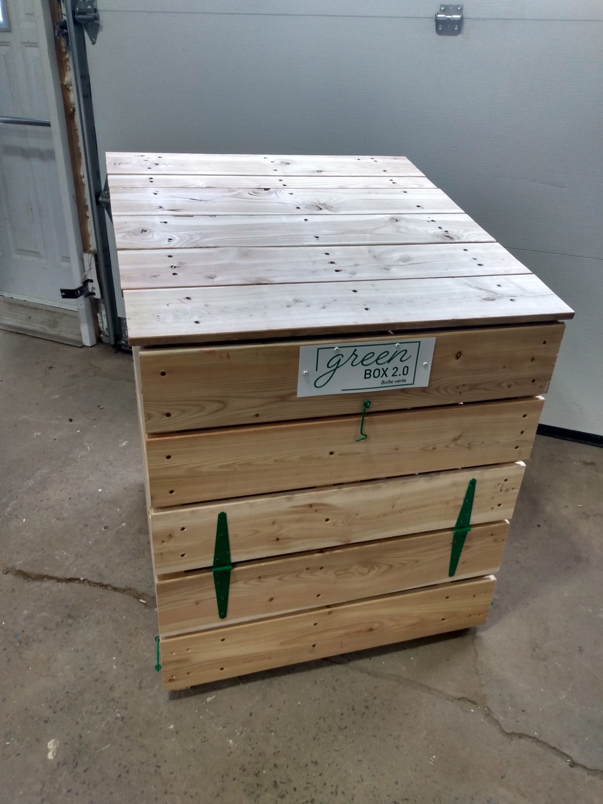 Composteur écologique en bois (Green Box 2.0 Boîte verte) - Serge Fortier